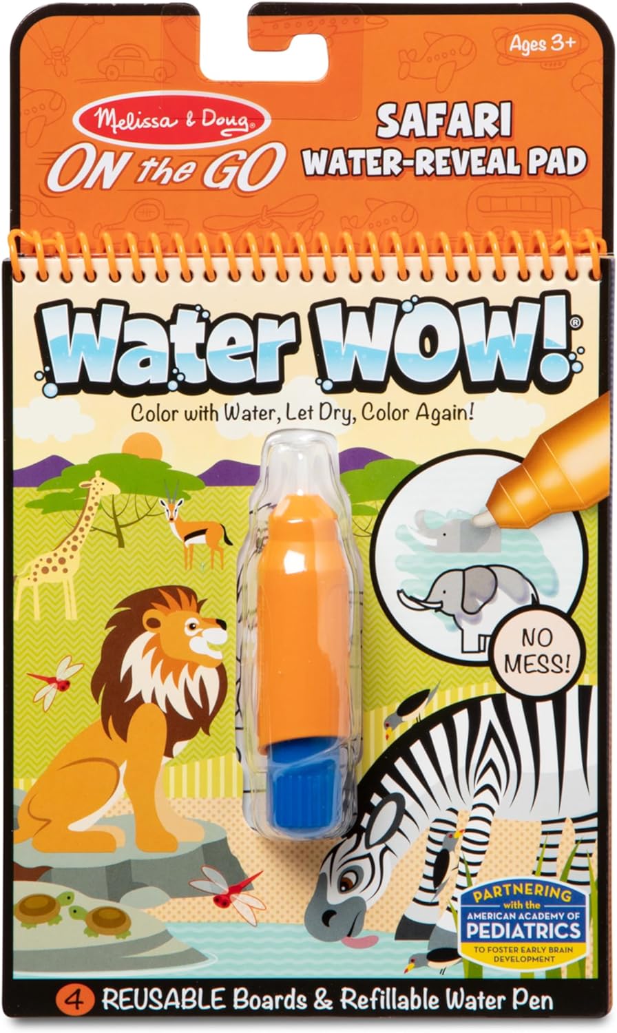 Melissa & Doug Water Wow Water Reveal Activity Pad safari theme image from Amazon