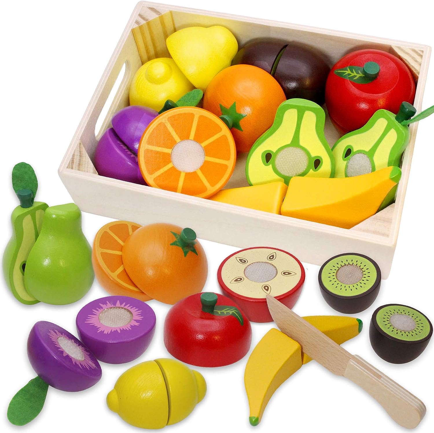 Airlab Wooden Play Food for Kids image on Amazon