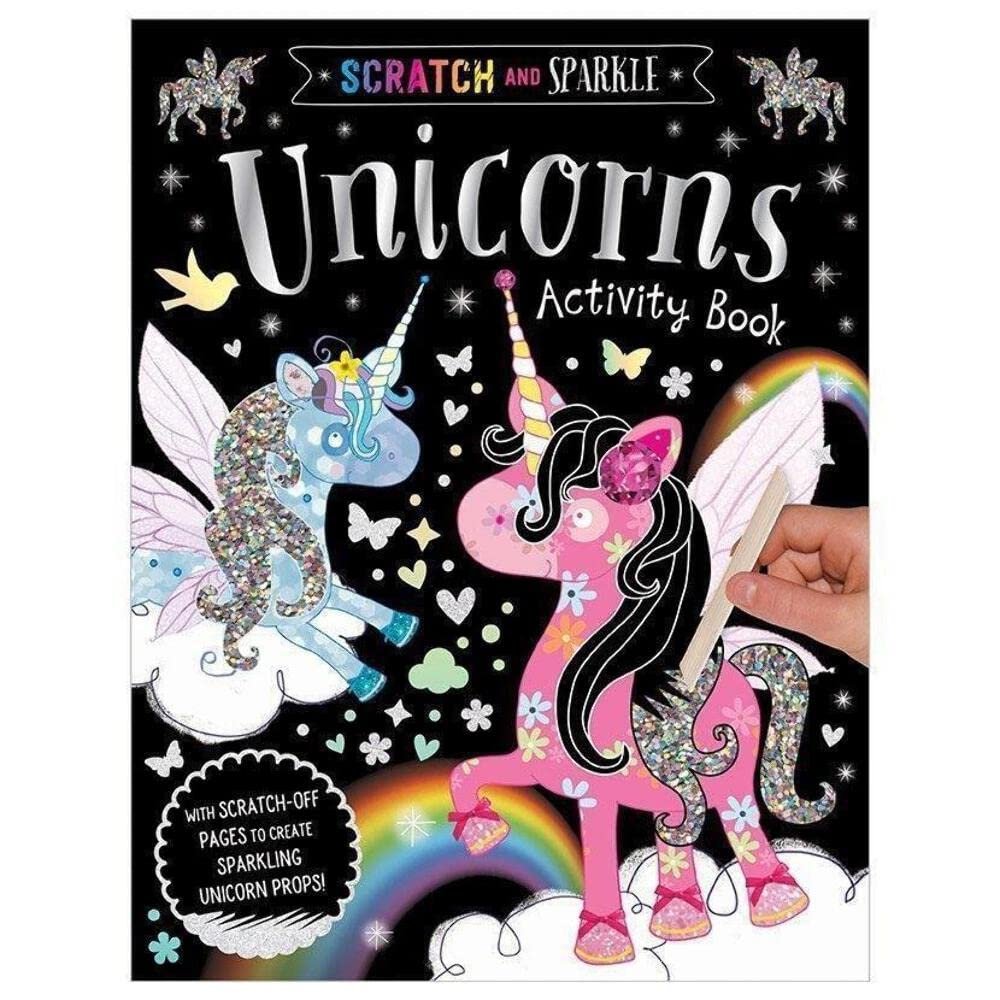 Scratch and Sparkle Unicorns Activity Book on Amazon
