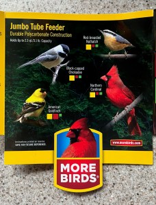 More Birds Jumbo Tube Feeder paper with