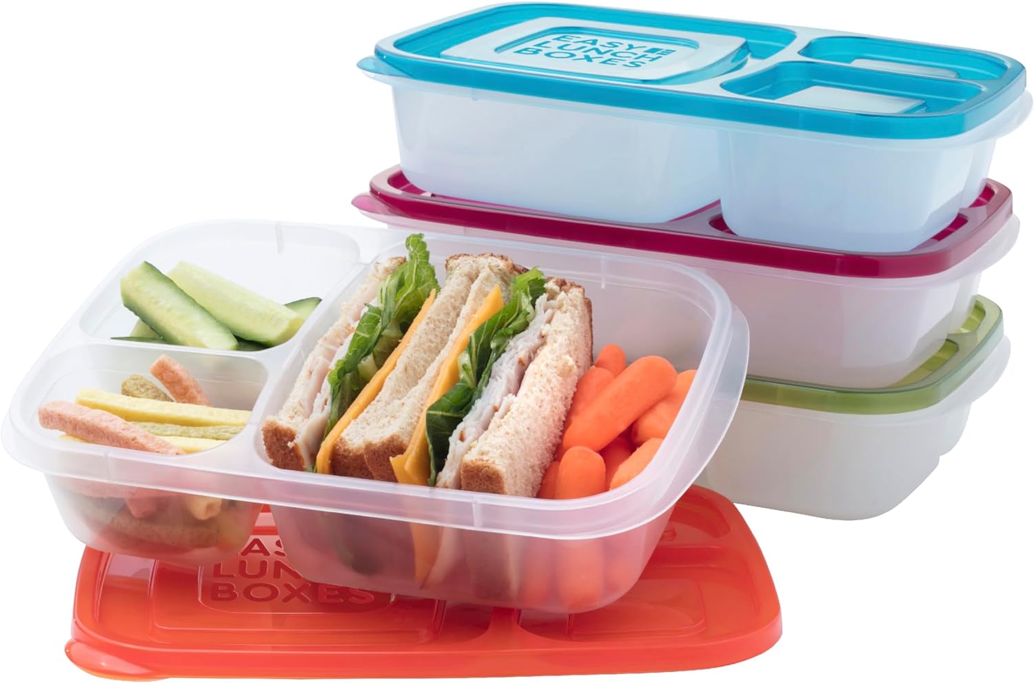 Easy Lunchboxes Set of Four on Amazon
