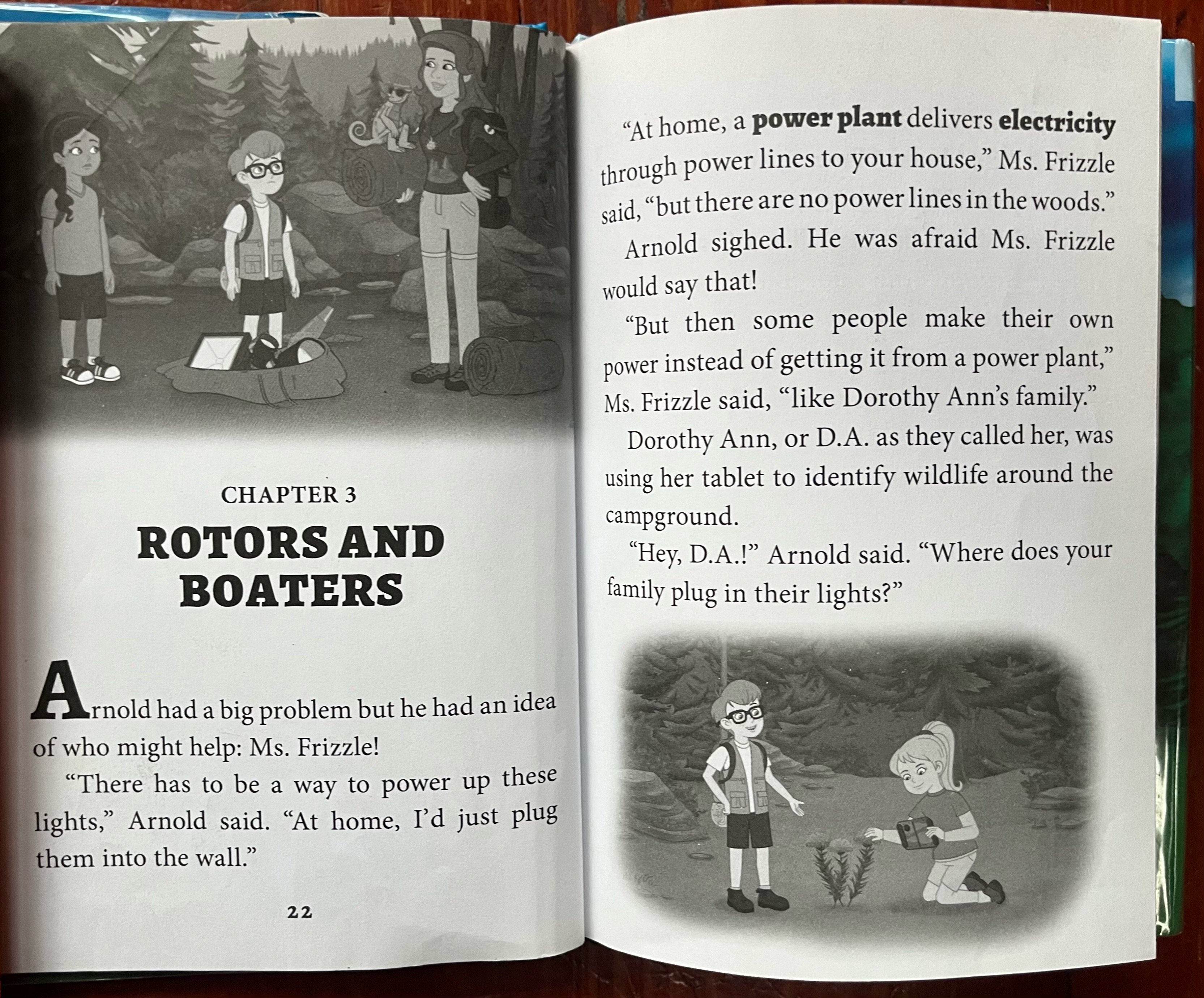 Chapter 3 from The Magic School Bus Rides Again Monster Power chapter book for kids