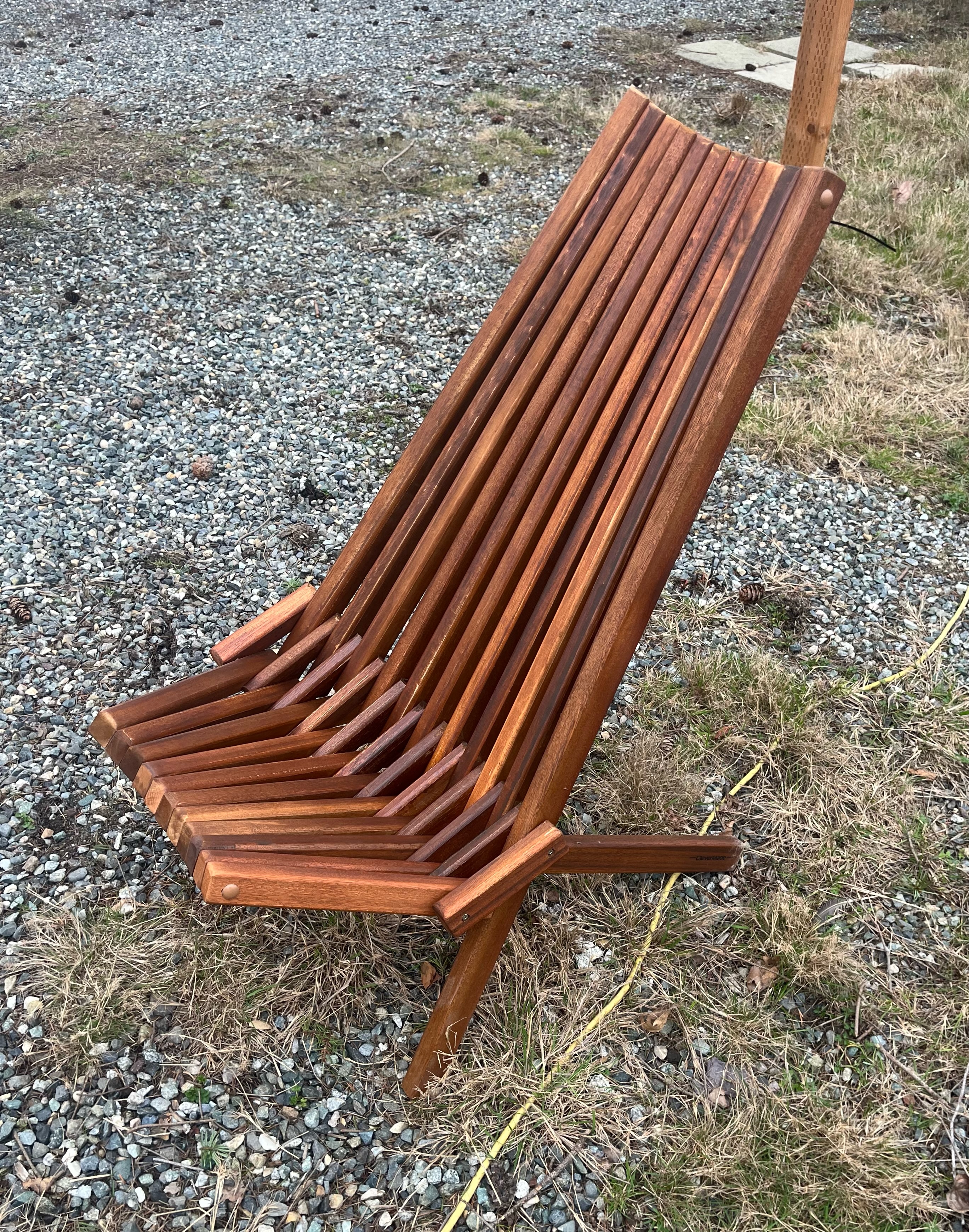 CleverMade Folding Wooden Outdoor Tamarack Chair