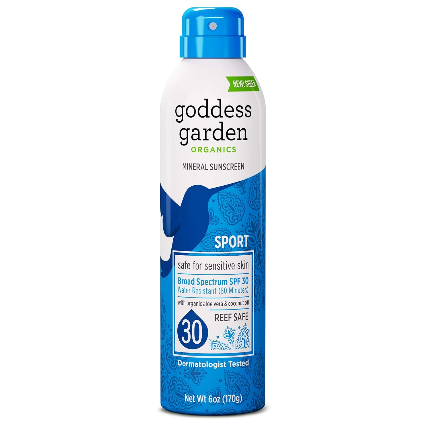 Goddess Garden Sport SPF 30 Mineral Sunscreen Spray on Amazon