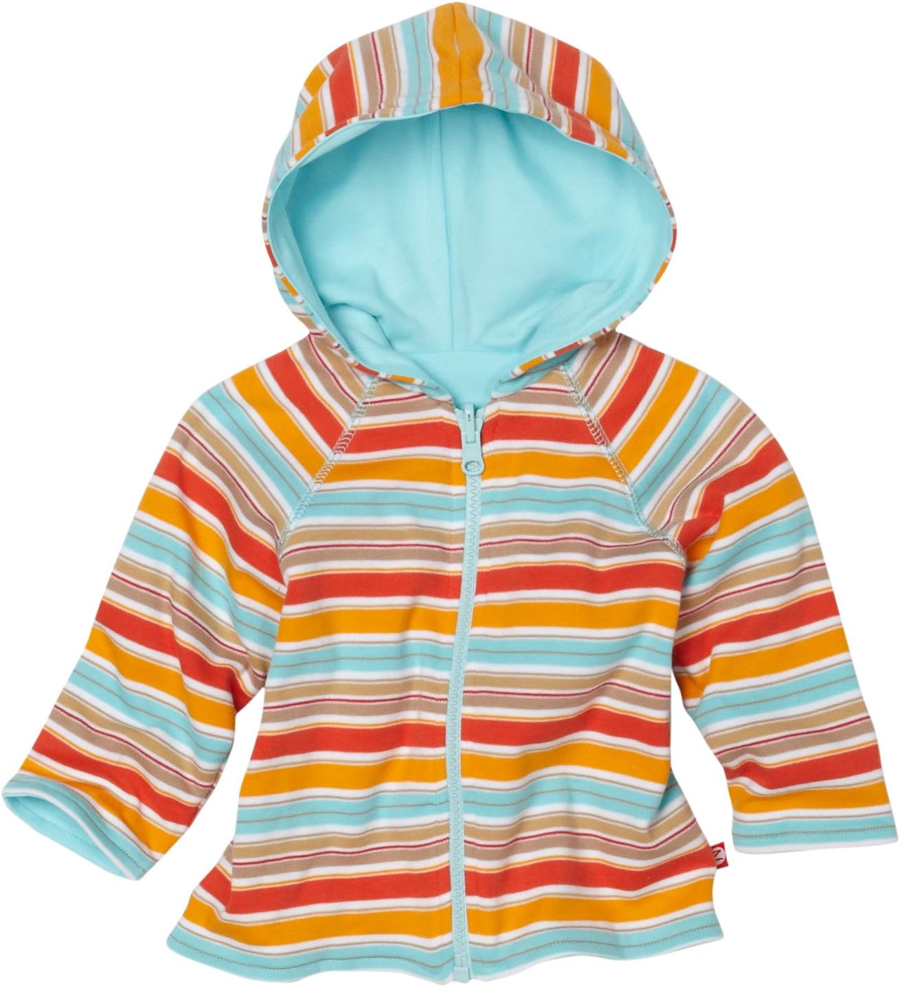 We have these in two different sizes and they both still look brand new. Zutano Unisex Reversible Hoodie on Amazon