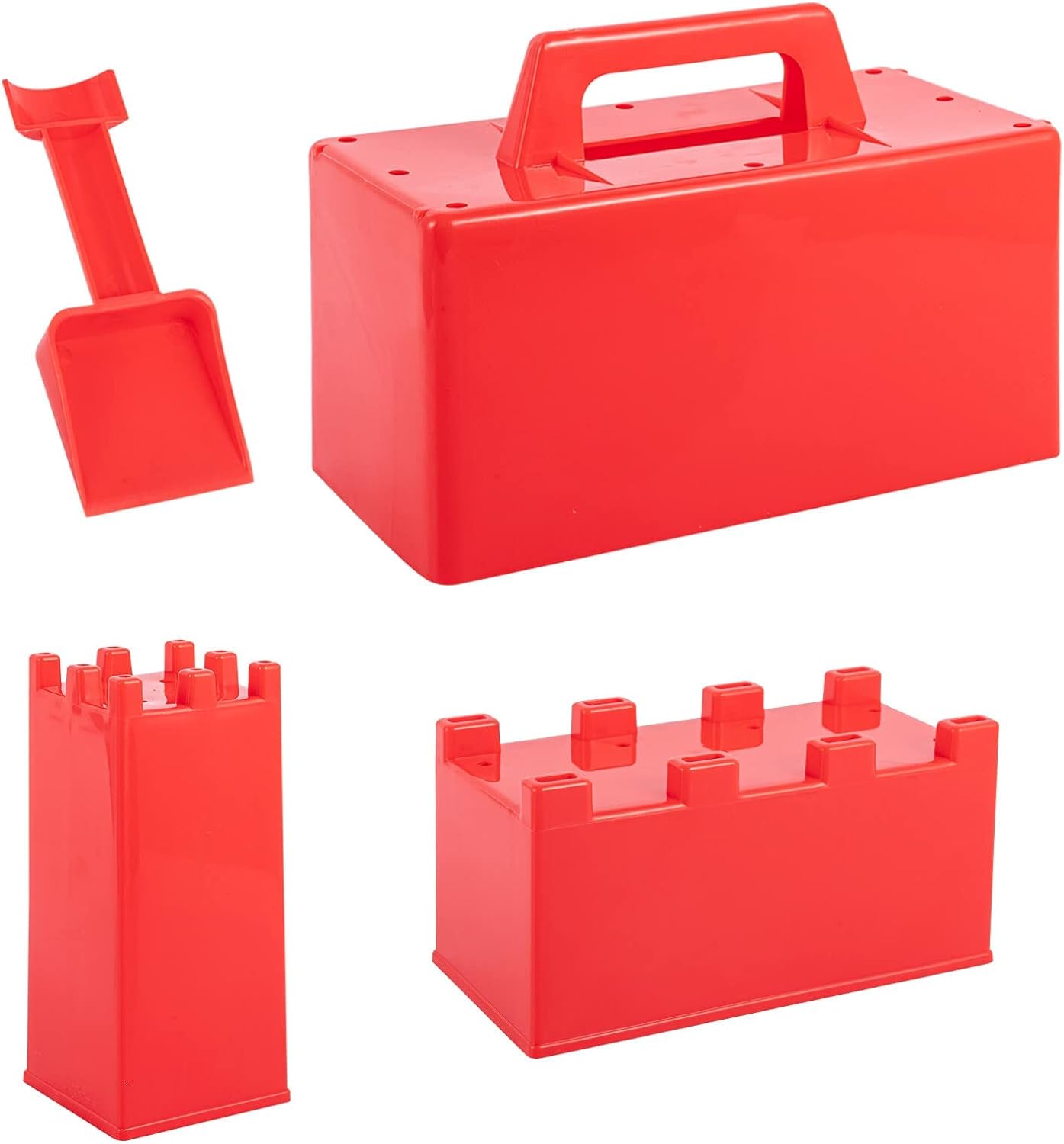 Four Pack Sand and Snow Block Molds image from Amazn