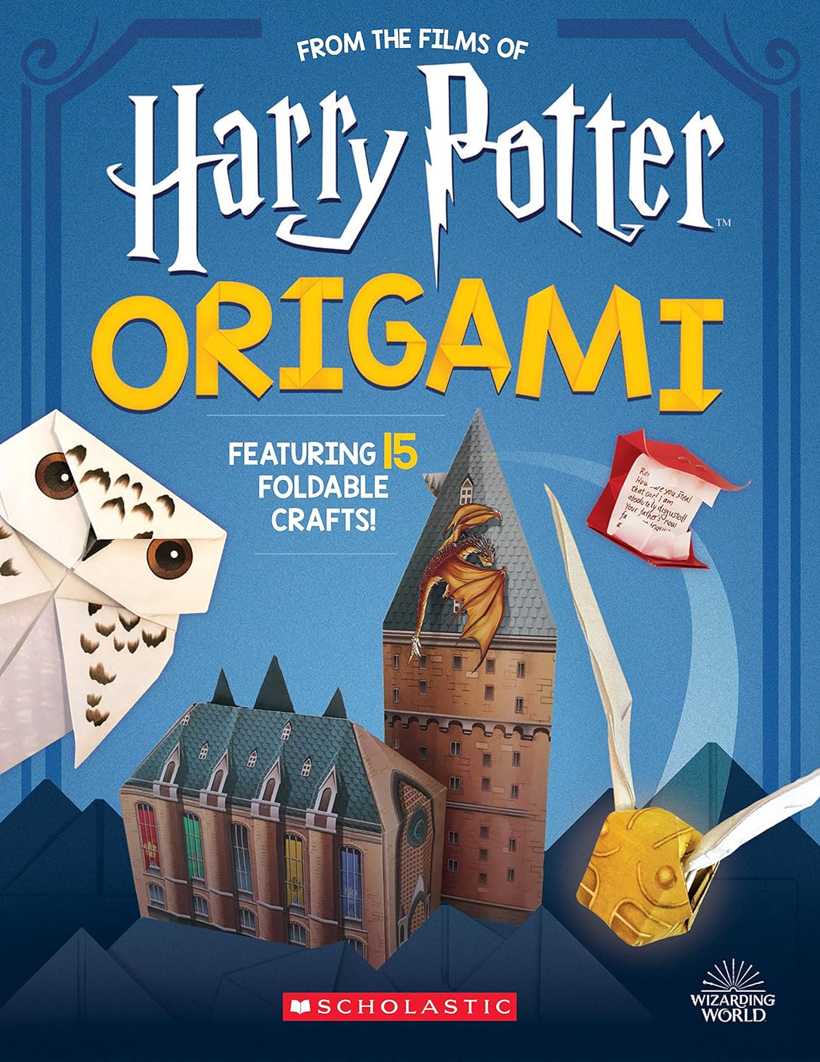 This book includes 15 projects of varying difficulty. Harry Potter Origami activity book on Amazon
