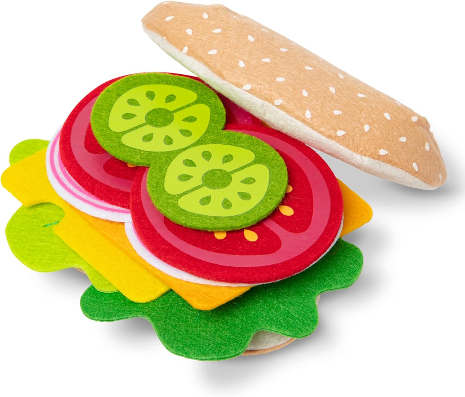 Melissa & Doug Felt Food Sandwich Play Food Set image on Amazon